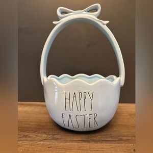 Rae Dunn Ceramic Easter Basket Light Blue
